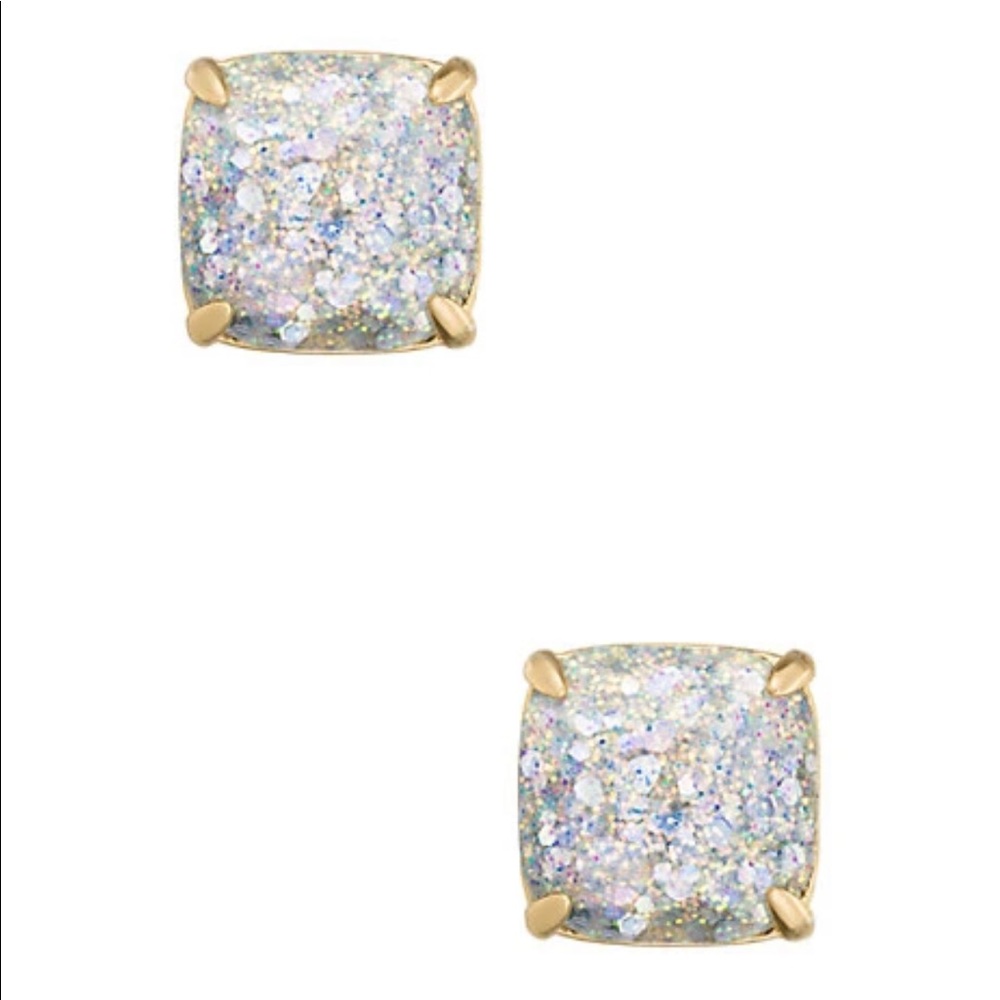 Kate Spade Small Square Studs, Opal